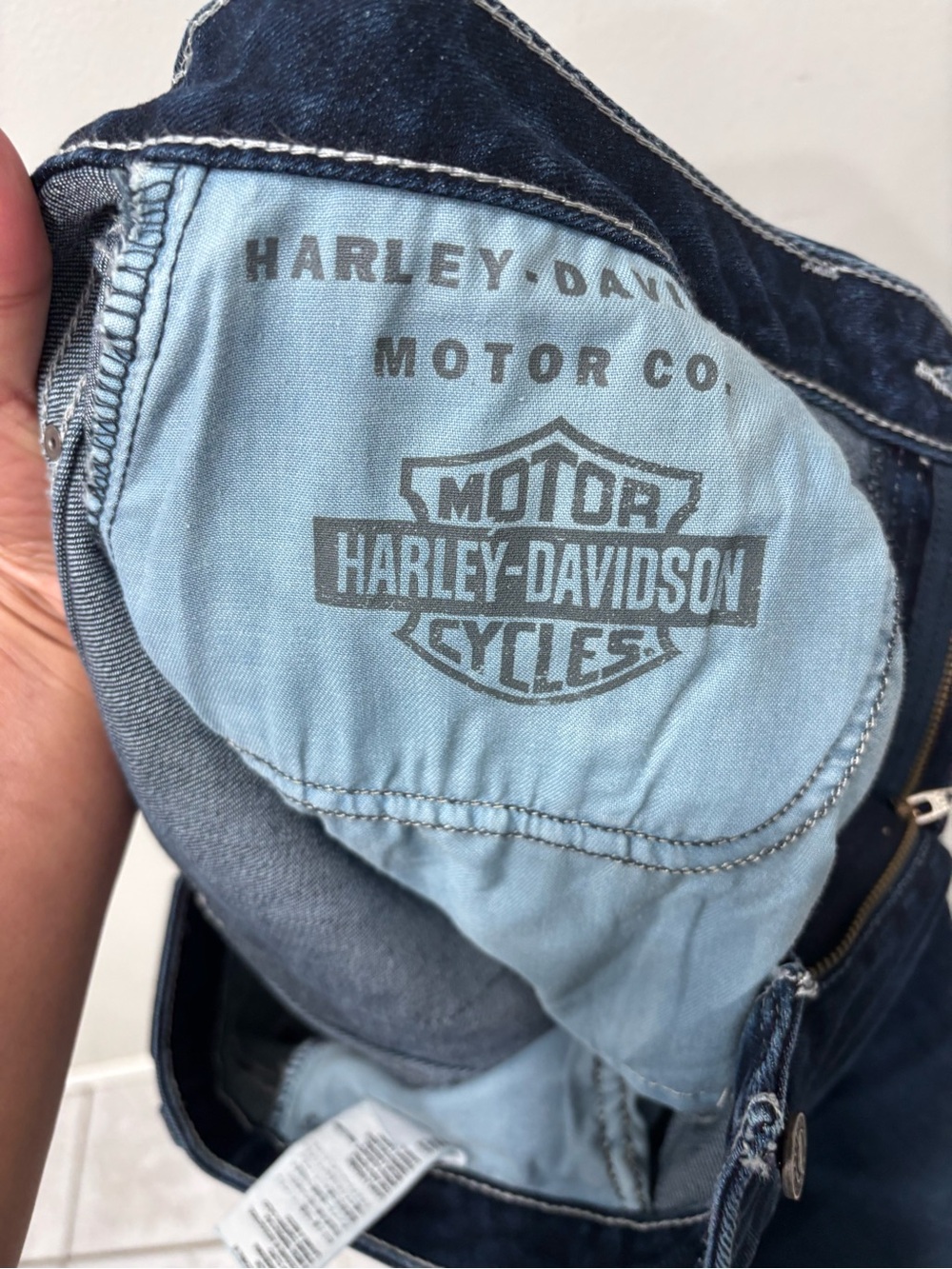 Harley Davidson Curvy Bootcut Stretch Jeans Women’s Size 32 - Picture 12 of 13